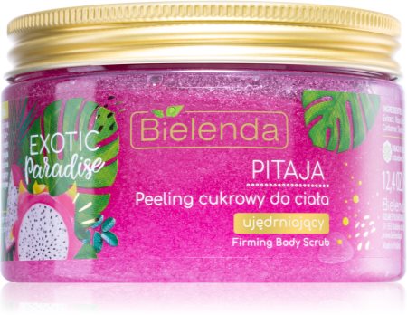 Bielenda Exotic Paradise Pitaya exfoliant din zahar cu efect de întărire