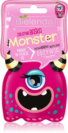 Bielenda Monster υφασμάτινη μάσκα θρέψης 3D