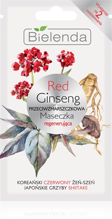 Bielenda Red Gingseng регенерираща маска за лице против бръчки