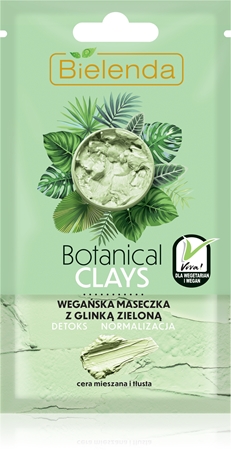 Bielenda Botanical Clays masque détoxifiant et purifiant pour peaux grasses et mixtes