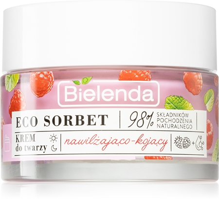 Bielenda Eco Sorbet Raspberry зволожуючий та заспокоюючий крем для обличчя