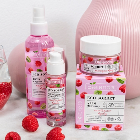 Bielenda Eco Sorbet Raspberry soothing and moisturising serum