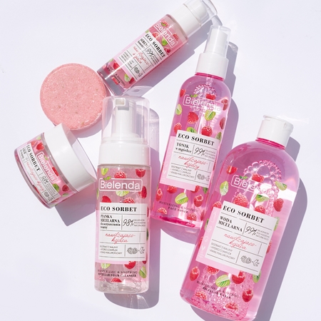 Bielenda Eco Sorbet Raspberry mousse micellaire nettoyante