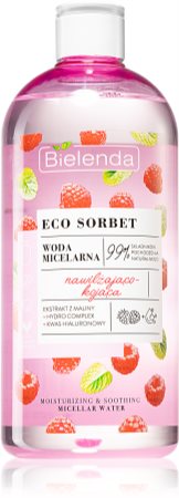 Bielenda Eco Sorbet Raspberry água micelar hidratante