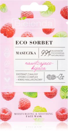 Bielenda Eco Sorbet Raspberry mascarilla calmante
