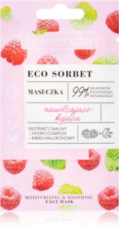 Bielenda Eco Sorbet Raspberry Nomierinoša maska