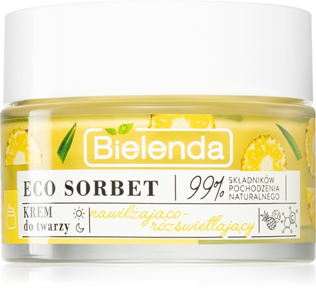 Bielenda Eco Sorbet Pineapple nawilżająco-rozświetlający krem do twarzy