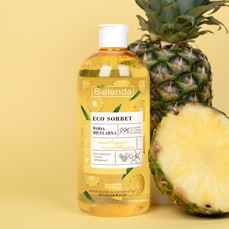 Bielenda Eco Sorbet Pineapple água micelar hidratante