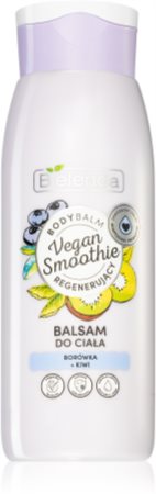 Bielenda Vegan Smoothie Blueberry + Kiwi emolientinis kūno balzamas
