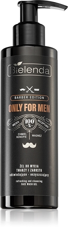 Bielenda Only for Men Barber Edition mycí gel na obličej a vousy