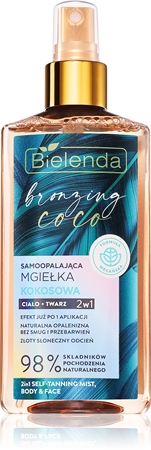 Bielenda Bronzing Coco self-tanning mist for face and body