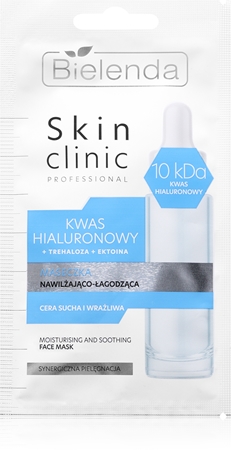 Bielenda Skin Clinic Professional Hyaluronic Acid noční hydratační maska se zklidňujícím účinkem