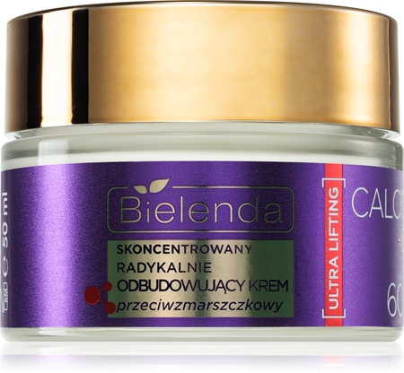 Bielenda Calcium + Q10 Concentrated radically rebuilding anti-wrinkle cream for day 60+ Nostiprinošs pretgrumbu dienas krēms