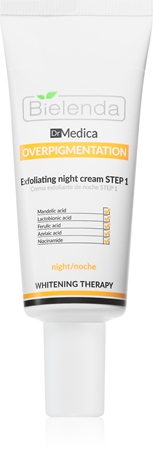 Bielenda Dr Medica Overpigmentation noční pleťový krém s exfoliačním účinkem