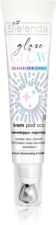 Bielenda GLAZE & GLOW creme de olhos iluminador com efeito hidratante