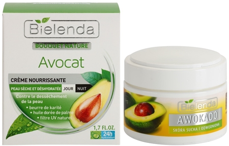 Bielenda Avocado hydratisierende und nährende Creme für trockene Haut