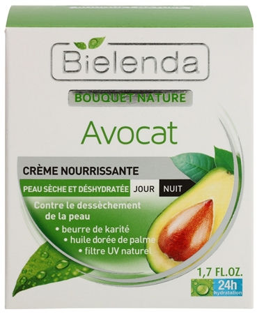Bielenda Avocado hydratisierende und nährende Creme für trockene Haut