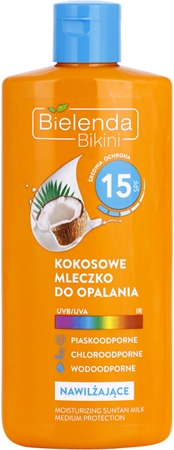 Bielenda Bikini Coconut latte abbronzante idratante SPF 15