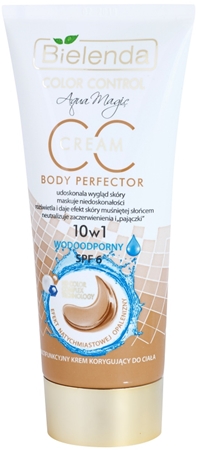 Bielenda Color Control Body Perfector CC creme à prova d'água com efeito de bronzeamento artificial