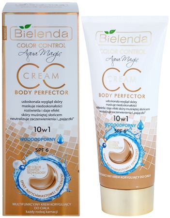 Bielenda Color Control Body Perfector CC creme à prova d'água com efeito de bronzeamento artificial