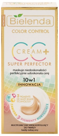 Bielenda Color Control Super Perfector crema CC pentru uniformizarea culorii pielii