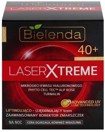 Bielenda Laser Xtreme 40+ creme de noite refirmador com efeito lifting
