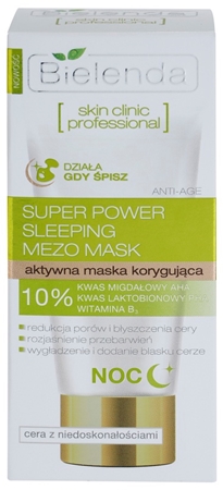 Bielenda Skin Clinic Professional Correcting Maske für die Nacht für Haut mit kleinen Makeln