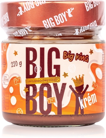 Big Boy Big King Krém s lískovými ořechy s mlékem a karamelem ořechová pomazánka