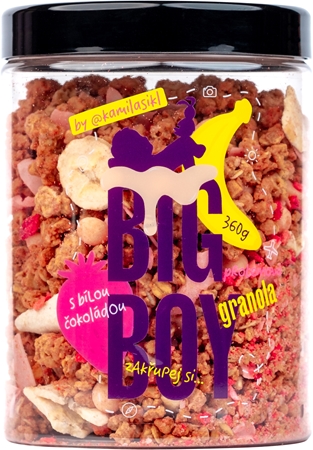 Big Boy Proteinová granola s bílou čokoládou by @kamilasikl granola s proteinem