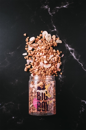 Big Boy Proteinová granola s bílou čokoládou by @kamilasikl granola s proteinem