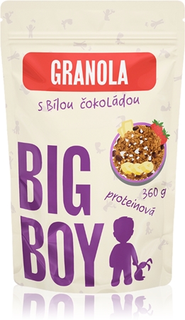 Big Boy Protein granola s bielou čokoládou granola s čokoládou