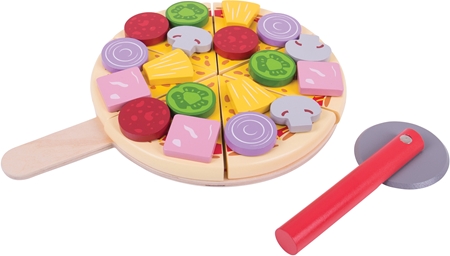 Bigjigs Toys Cutting Pizza conjunto de brinquedos