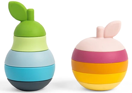 Bigjigs Toys Stacking Apple & Pear stackable cups