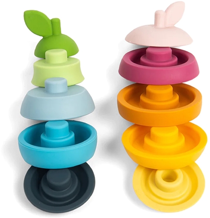 Bigjigs Toys Stacking Apple & Pear stackable cups