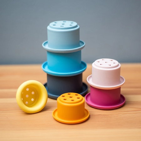 Bigjigs Toys Stacking Cups stohovací kelímky