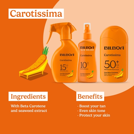 Bilboa Carotissima Crema Suntan Milk with beta carotene