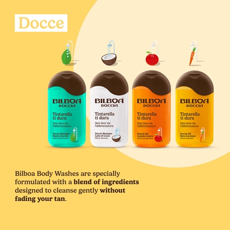 Bilboa Cocco Docciabronze gel douche hydratant pour prolonger le bronzage