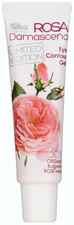 Marke
 Bilka Rosa Damascena glättendes und straffendes Gel für die Augen mit Rosenwasser