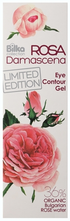 Marke
 Bilka Rosa Damascena glättendes und straffendes Gel für die Augen mit Rosenwasser