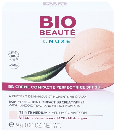 Bio Beauté by Nuxe Skin-Perfecting crema compacta BB con extracto de mango y pigmentos minerales SPF 20