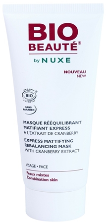 Bio Beauté by Nuxe Rebalancing mattierende Maske mit Preiselbeeren-Extrakt zum verkleinern der Poren