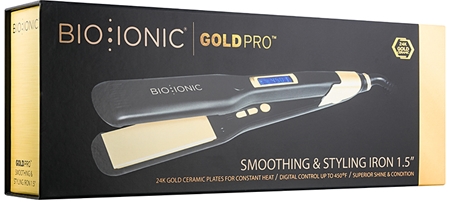 Bio Ionic GoldPro Smoothing & Styling Iron likalnik za lase