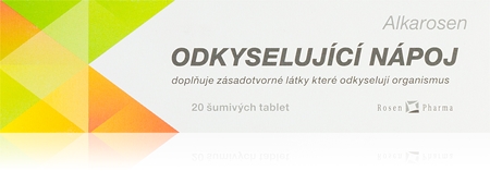 RosenPharma Odkysľujúci nápoj šumivé tablety na podporu odkyslenia organizmu