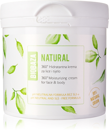 BIOBAZA Natural hydratační krém na obličej a tělo