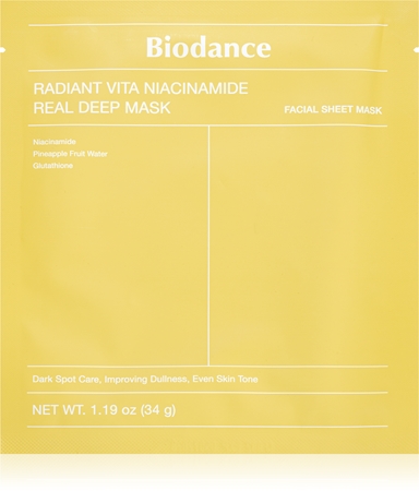 Biodance Radiant Vita Niacinamide Real Deep Mask brightening face mask