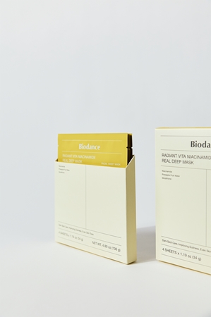Biodance Radiant Vita Niacinamide Real Deep Mask Whitening Face Mask to even out skin tone