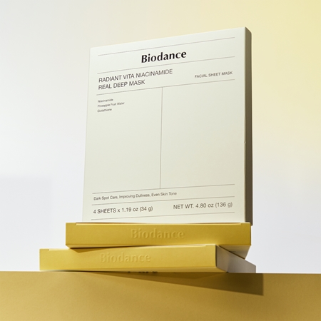 Biodance Radiant Vita Niacinamide Real Deep Mask masque illuminateur visage pour un teint unifié