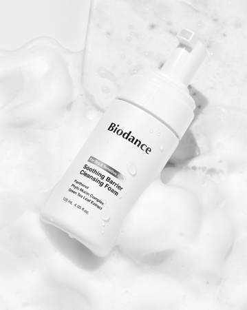 Biodance Soothing Barrier Cleansing Foam Foaming Face Wash with soothing effect