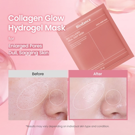Biodance Bio-Collagen Real Deep Mask masque hydrogel intense pour hydrater la peau et réduire l'apparence des pores