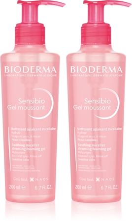 Bioderma Sensibio Gel Moussant 1+1 výhodné balení pro dokonalé vyčištění pleti